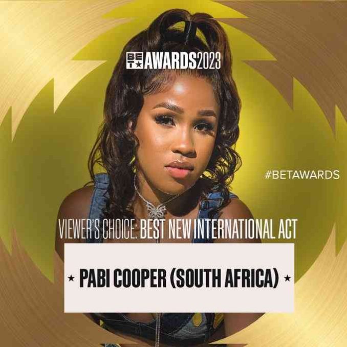 Pabi Cooper Secures BET Awards 2023 Nomination Amapiano Updates